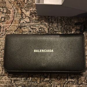 Balenciaga Black Leather Wallet